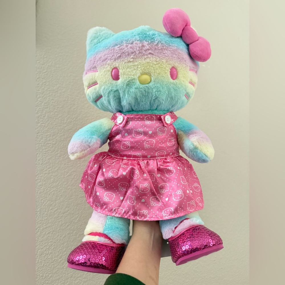 Build a bear Hello Kitty Pastel Plush with Pink Dress